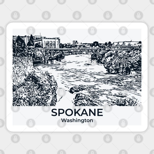 Spokane - Washington Magnet by Lakeric